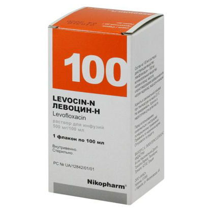 Фото Левоцин-Н раствор для инфузий 500мг/100млпо флакон 100 мл №1